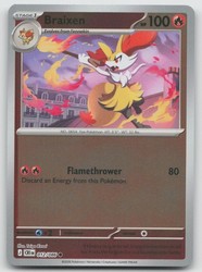 Braixen 012/086 Chaos Rising Reverse Holo