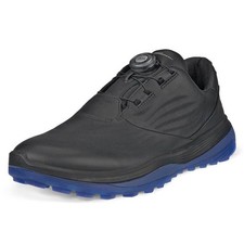 Ecco Mens LT1 M Boa Waterproof Leather Golf Shoes - Black - UK 6.5-7