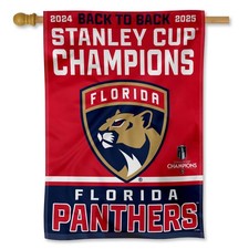Florida Panthers 2025 Stanley Cup Champions House Banner Flag