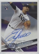 2017 Topps Chrome Rookie Purple Refractor 191/250 Eddie Gamboa #RA-EG Auto 7i2