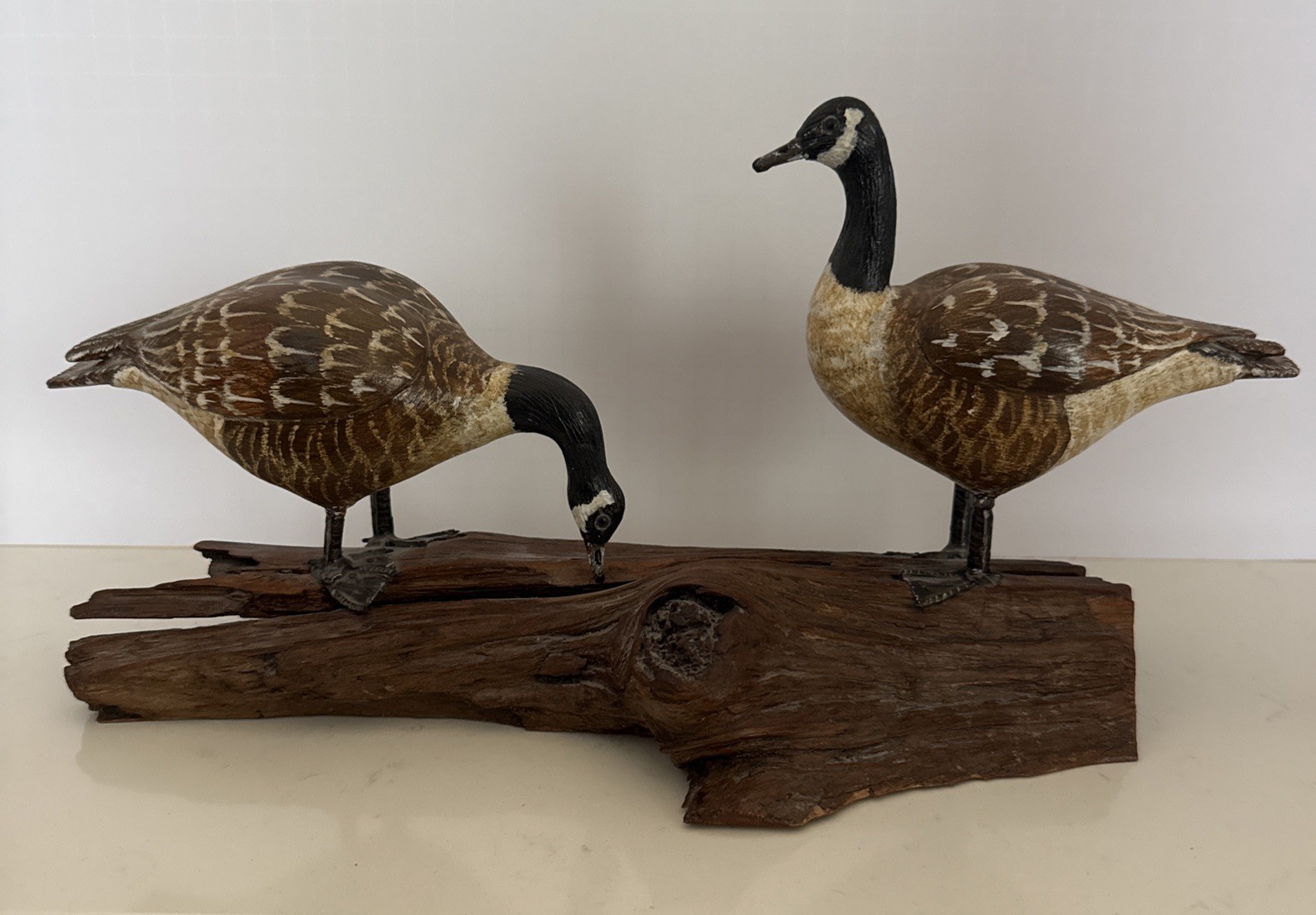 RARE 2 Decoy BILL FAIX 1981 Canadian Goose North East, MD Chesapeake Bay Signed