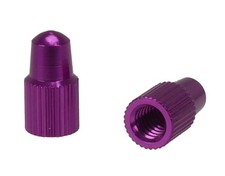Aluminum Bicycle Valve Caps for PRESTA Valve pair - PURPLE