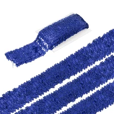 5 Yards 3 Inch Elastic Sequins Trim Flat Sequin Strip Paillette Fabric Ribbon...