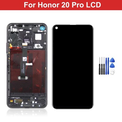 TFT LCD Display For Honor 20 Pro Touch Screen Digitizer +Black Frame Replacement