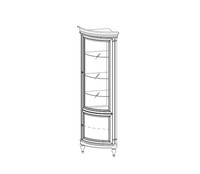 Klassische Vitrine Kommoden Vitrinen Vitrinenschrank Schrank Glasschrank BüCher