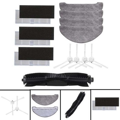 Zubehör Für-IMILAB V1 Staubsauger Roller Filter Seitenbürste Wischtücher Kit ,DE