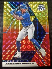 2021 PANINI MOSAIC ADALBERTO MONDESI K.C. Royals MLB /64 RED & YELLOW PRIZM