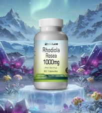 Rhodiola Rosea Capsules 1000mg Serving ; Super Potency