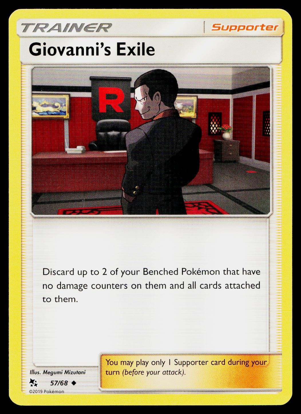 Giovanni's Exile 57/68 Uncommon Hidden Fates Pokemon Lightly Played