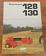 Notice publicitaire Ramasseuse Presse MASSEY FERGUSON 128 130 - Non Daté - BE