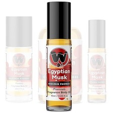 Long-Lasting Egyptian Musk Light Fragrance Body Oil Roll On (0.33 oz)