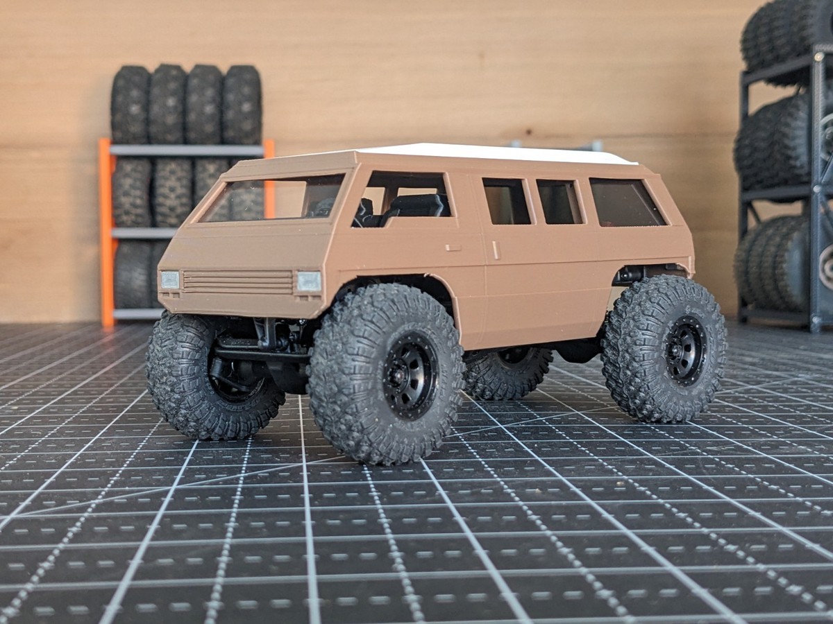 SCX30 VW Van 1/30 Scale Body 99mm RC Crawler Truck Overland