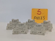 Lot of 5 Wieland 80.010.4000.0 Relay Terminal Blocks FLARE-24DC-1W-250V6A