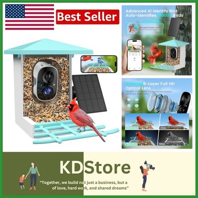 AI-Powered Bird Feeder & App Control   Home for 16,000+ Species & Night Vision