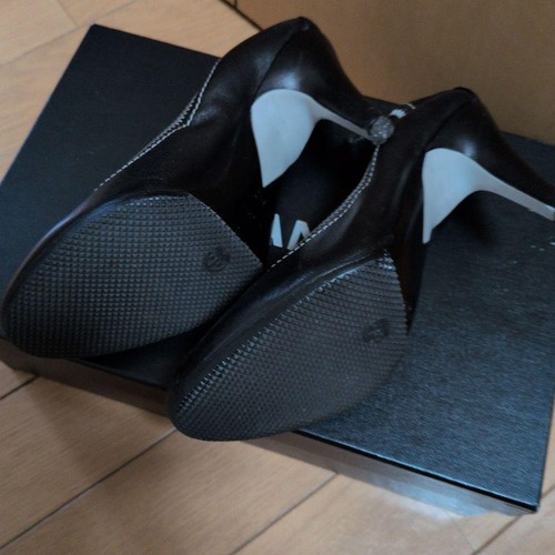 Escarpins CHANEL logo brodé noir femme taille EU34/US3,5 - Photo 3/12