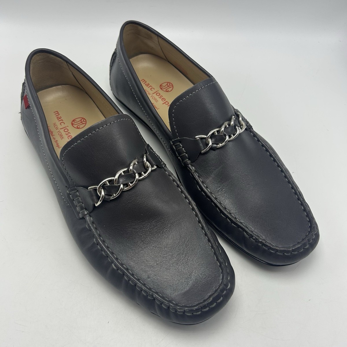 Marc Joseph Driving Loafers Men\'s Size 11 Black Leather Slip On‎ Casual Shoes Amazon.com | Marc Joseph New York Men main image 3