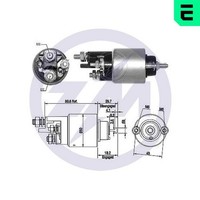 Magnetschalter Starter ERA ZM2708 12V FüR Mercedes Sprinter B906 Bus Klasse S203