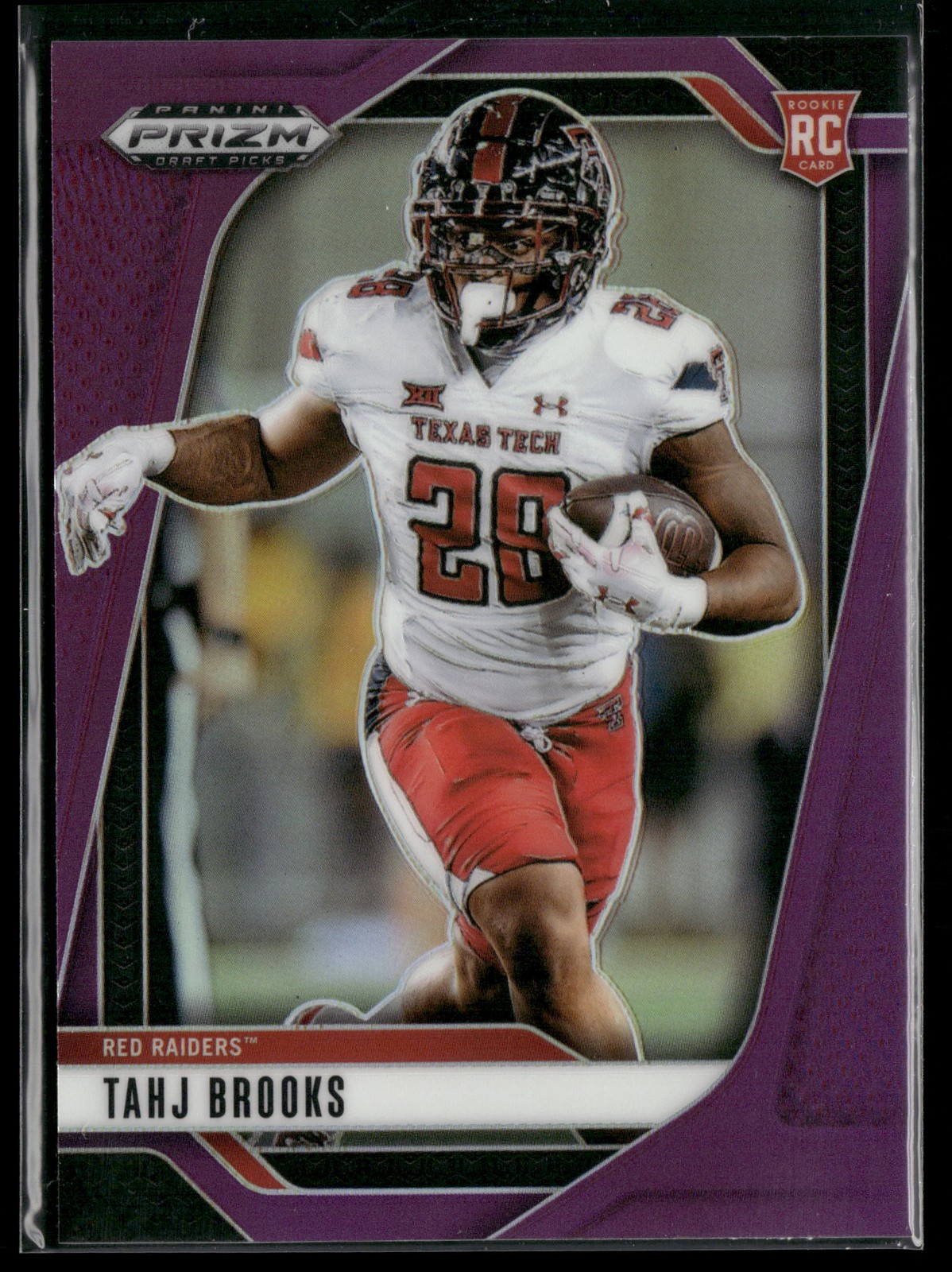 Tahj Brooks Panini Prizm Draft Picks #134 Purple
