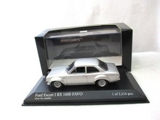 Ford Escort Mk1 RS1600 FAVO Silver Metallic 1970  RHD Minichamps 400688100 RARE