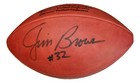 Jim Brown Autographed Official Leather NFL Football Browns PSA/DNA Nice