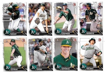 2016 Bowman Draft - OAKLAND As Team set