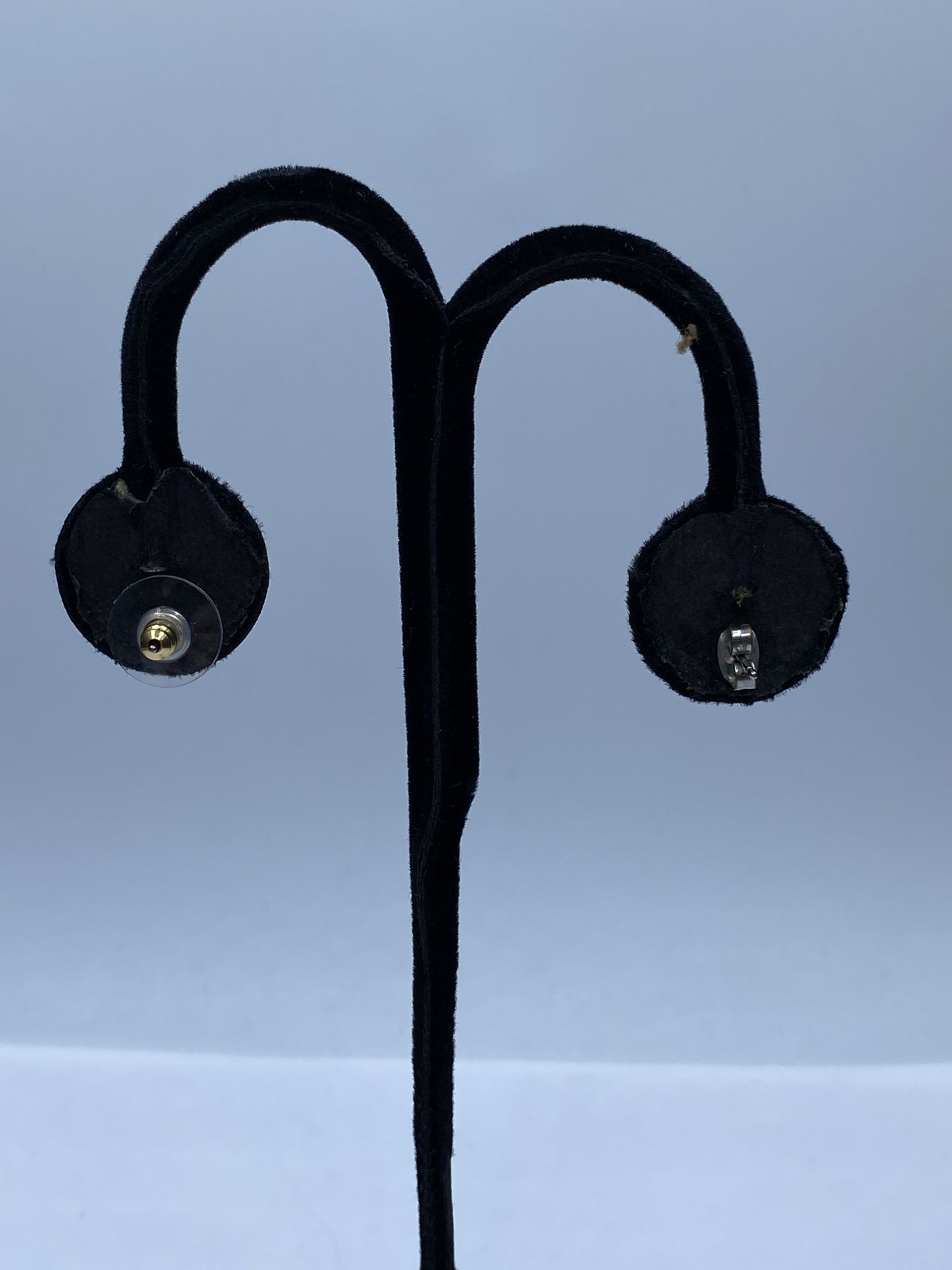 Sterling Silver Ruby Like Diamond Stud Earrings 2… - image 5