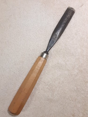 Vintage Taylor Wood Carving Gouge Chisel #7 3/4" Cut 10 1/2" Long - Picture 7 of 9
