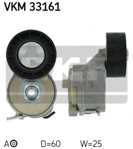 Left SKF-OE VKM 33161 Belt Tensioner, V-ribbed belt for CITROËN,FIAT,PEUGEOT,TOY - Image 29