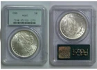 1896 PCGS MS65 OGH MORGAN SILVER DOLLAR GEN 2.1 HOLDER OLD GREEN HOLDER