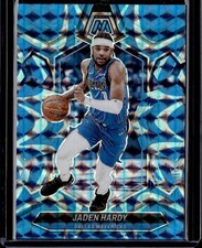 2023-24 Panini Mosaic #132 Jaden Hardy Reactive Blue
