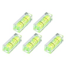 5 St&uuml;ck Mini Quadrat Horizontal-Wasserwaage 10x10x29mm, Gr&uuml;n