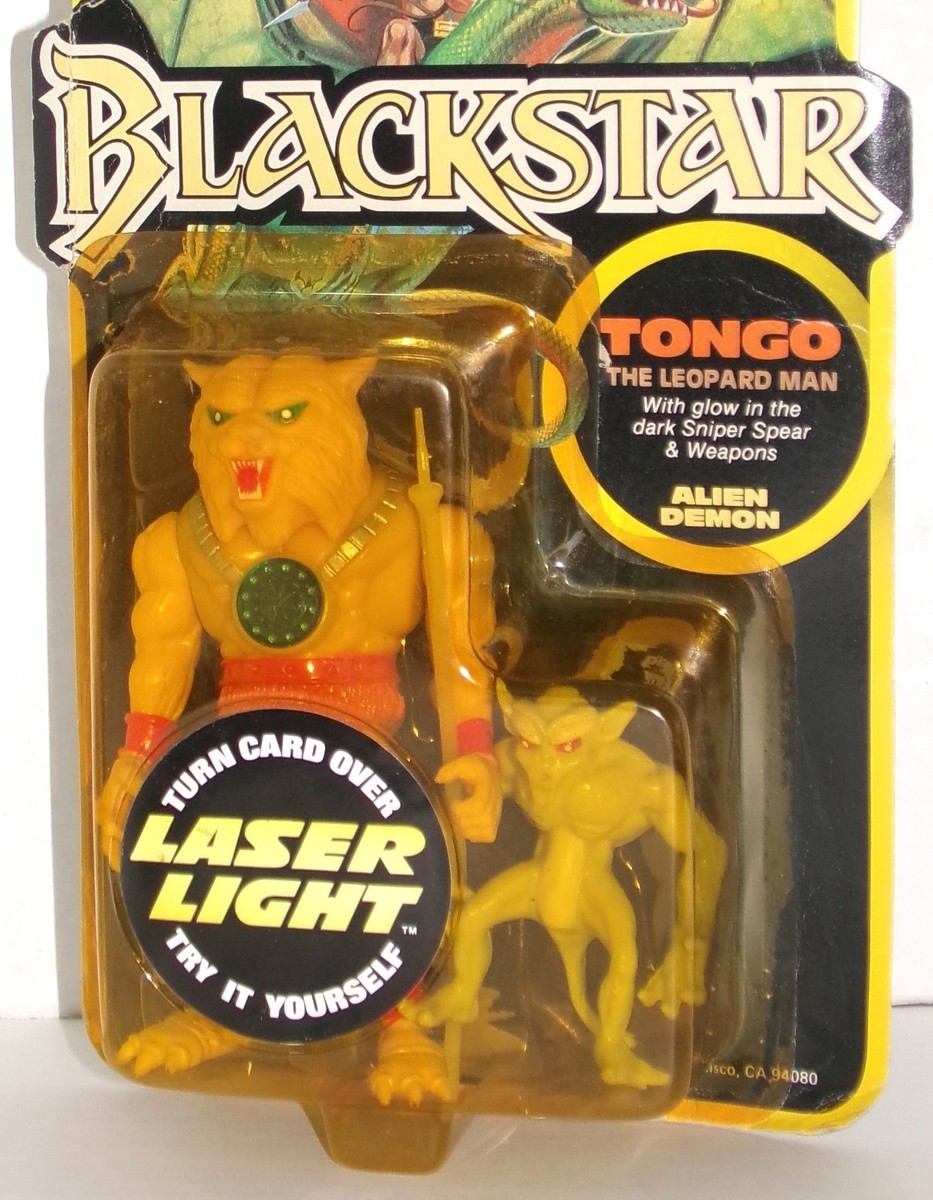 BLACKSTAR 1983 TONGO THE LEOPARD MAN w/ DEMON MOC VINTAGE GALOOB