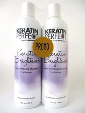 KERATIN PERFECT KERATIN BRIGHTENER SHAMPOO & CONDITIONER 12 oz DUO