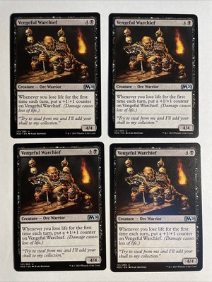4x Mtg Core Set 2020 M20 Vengeful Warchief NM Magic The Gathering