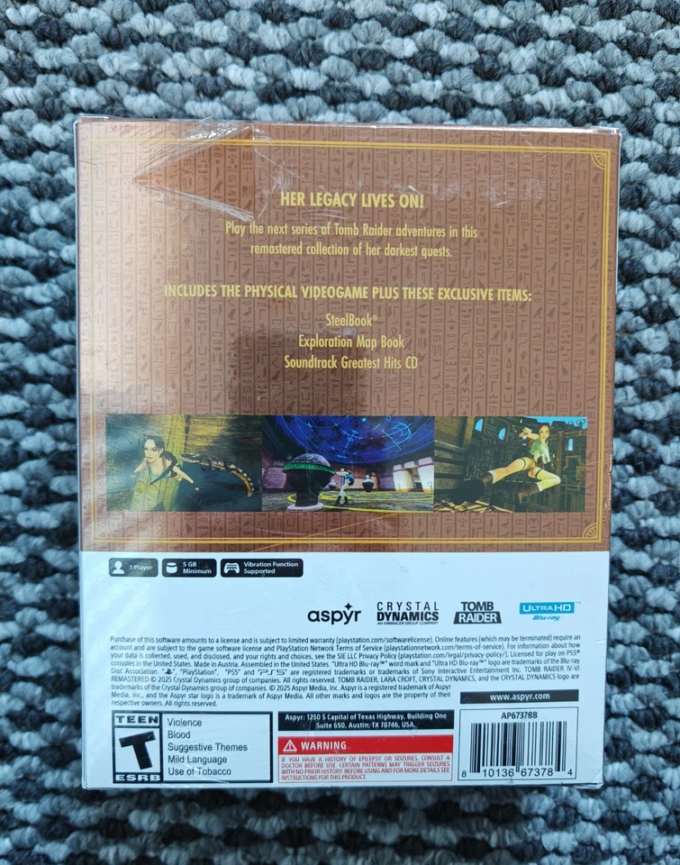 Lara Croft Tomb Raider IV-VI Remastered - Deluxe Edition - PlayStation 5 - New - Image 2 of 3