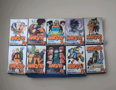 Naruto Manga Lot by Masashi Kishimoto, Vol 24,29,13,27,21,28,31,45,22,34 English