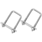 2 Pcs Square Clamp Stainless Steel Screw Damper Right-angle Bolts