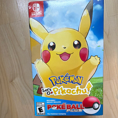 Pokemon Let's Go, Pikachu! for Nintendo Switch w/ Poké Ball Plus