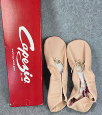 Capezio 205s Pink Leather Split Ballet Shoe Women Size 4 NEW In Box