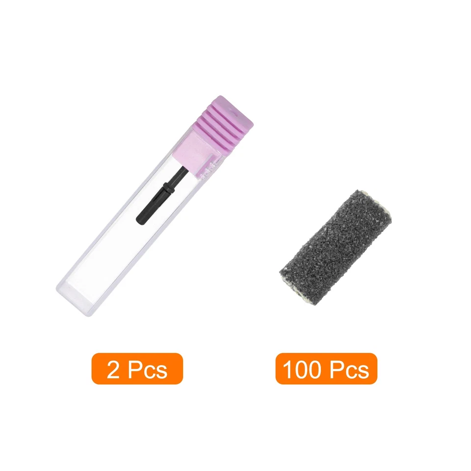 100 Stück 120# Körnung Schleifband für Nagelbohrer mit 3 mm (1/8") Dorn, schwarz - Bild 3 von 4