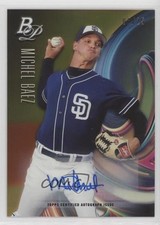 2018 Bowman Platinum Top Prospects Orange Auto /25 Michel Baez #TOP-24 Auto 8kv