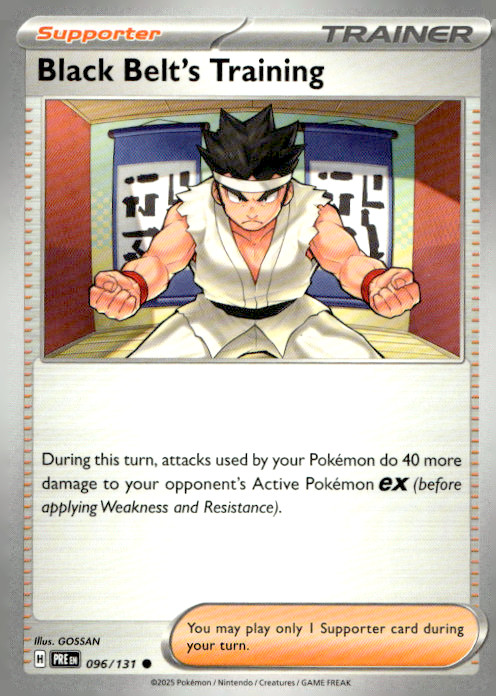 Black Belt's Training Common SV: Prismatic Evolutions 096/131 NM