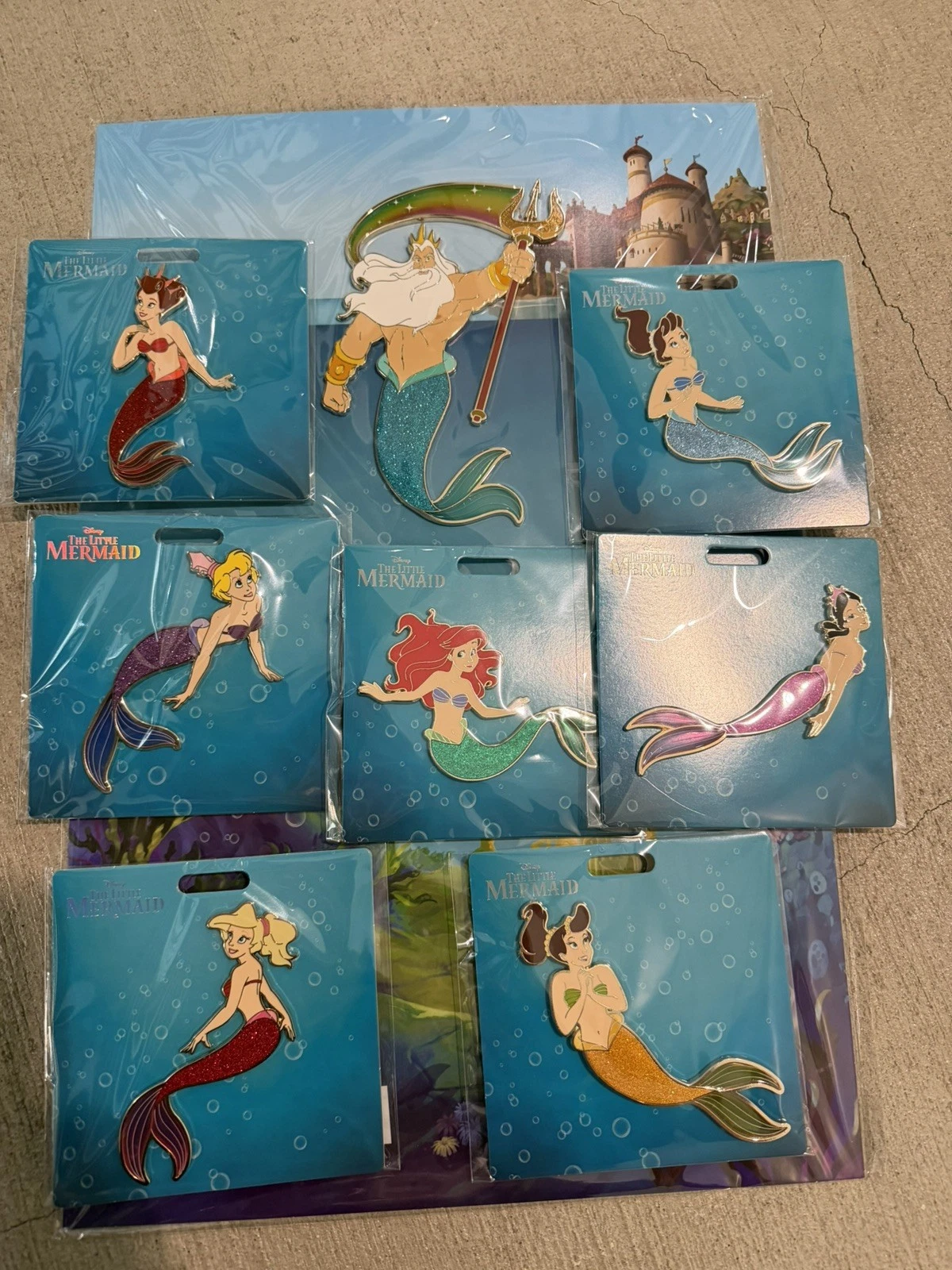 WDI MOG Exclusive Disney Limited Edition 300 The Little Mermaid Pin Set -In hand