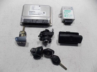 BMW E46 Engine Computer DME EWS Key Set M54 MS43 Manual 01-05  325i 325ci 325xi
