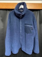 nanamica fleece jacket Medium navy zipper pockets warm functional coat