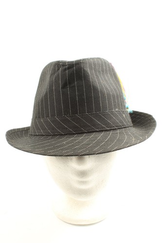 Q HEADWEAR Sombrero de terciopelo Mujeres Talla EU 57 negro-blanco look casual