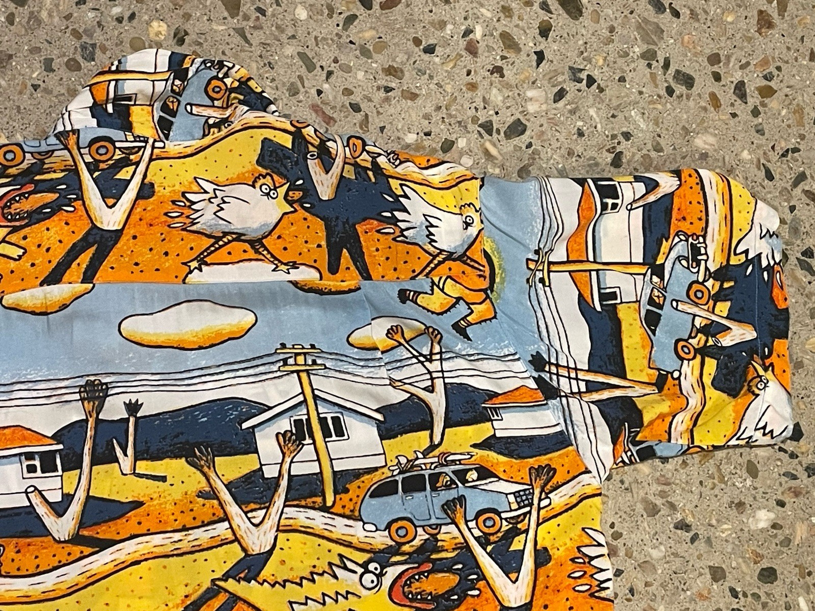Mambo Loud Shirt Suburbia Mens M Vintage 90s Reg Mombassa Rare Button up image 10