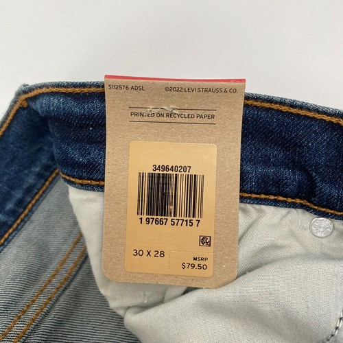 Levi's Women's High-Rise Wedgie Straight Cropped Jeans - Indigo Here We Go 30X28 - Picture 10 of 12