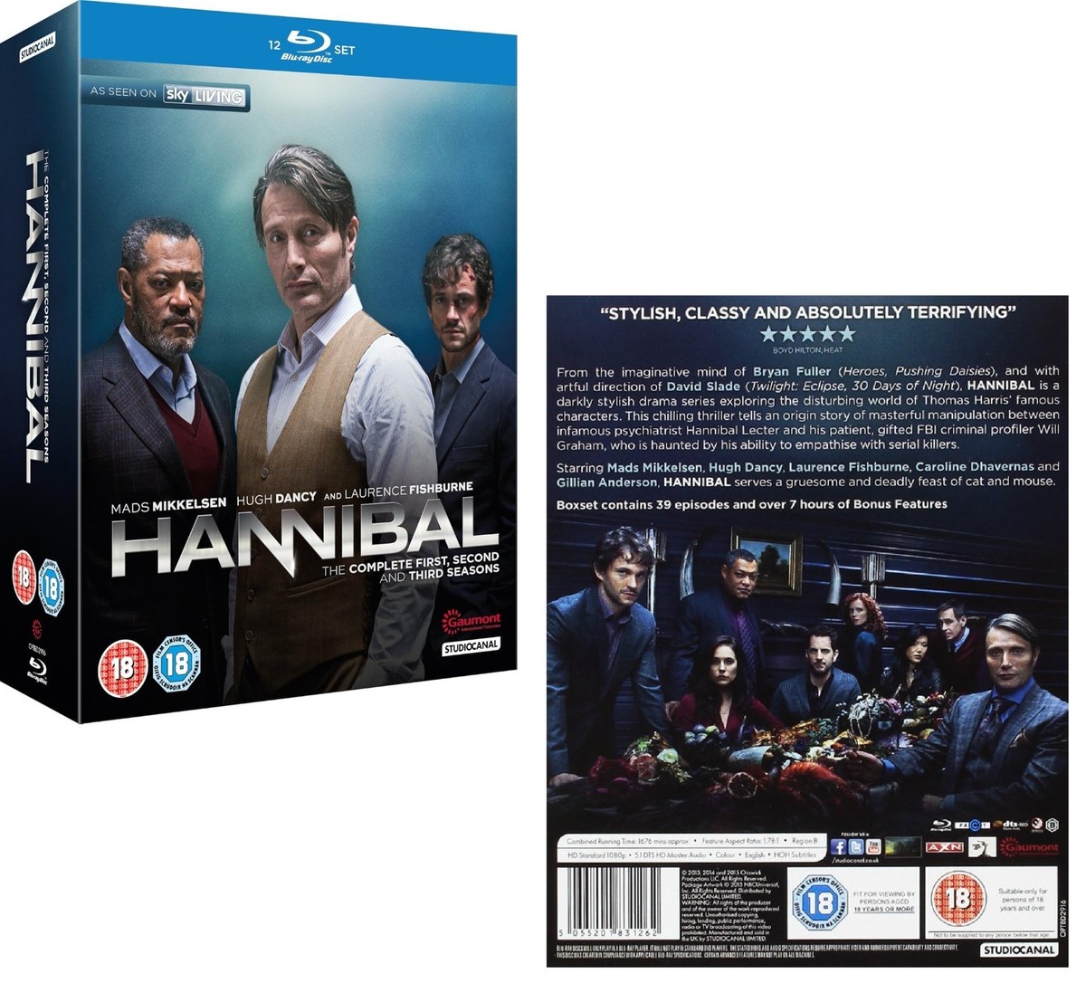 HANNIBAL 1-3 (2013-2015) FBI Lecter KIller Drama TV Season