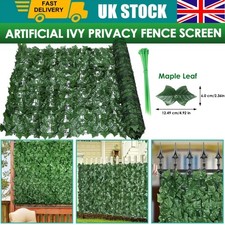 3M Artificial Garden Fence Hedge Leaf Ivy Privacy Wall Balcony Screening Trellis
